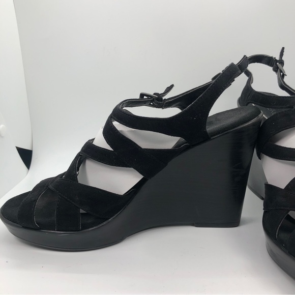 Aerosoles | Black Heels Wedge 8.5 GUC - Picture 2 of 4